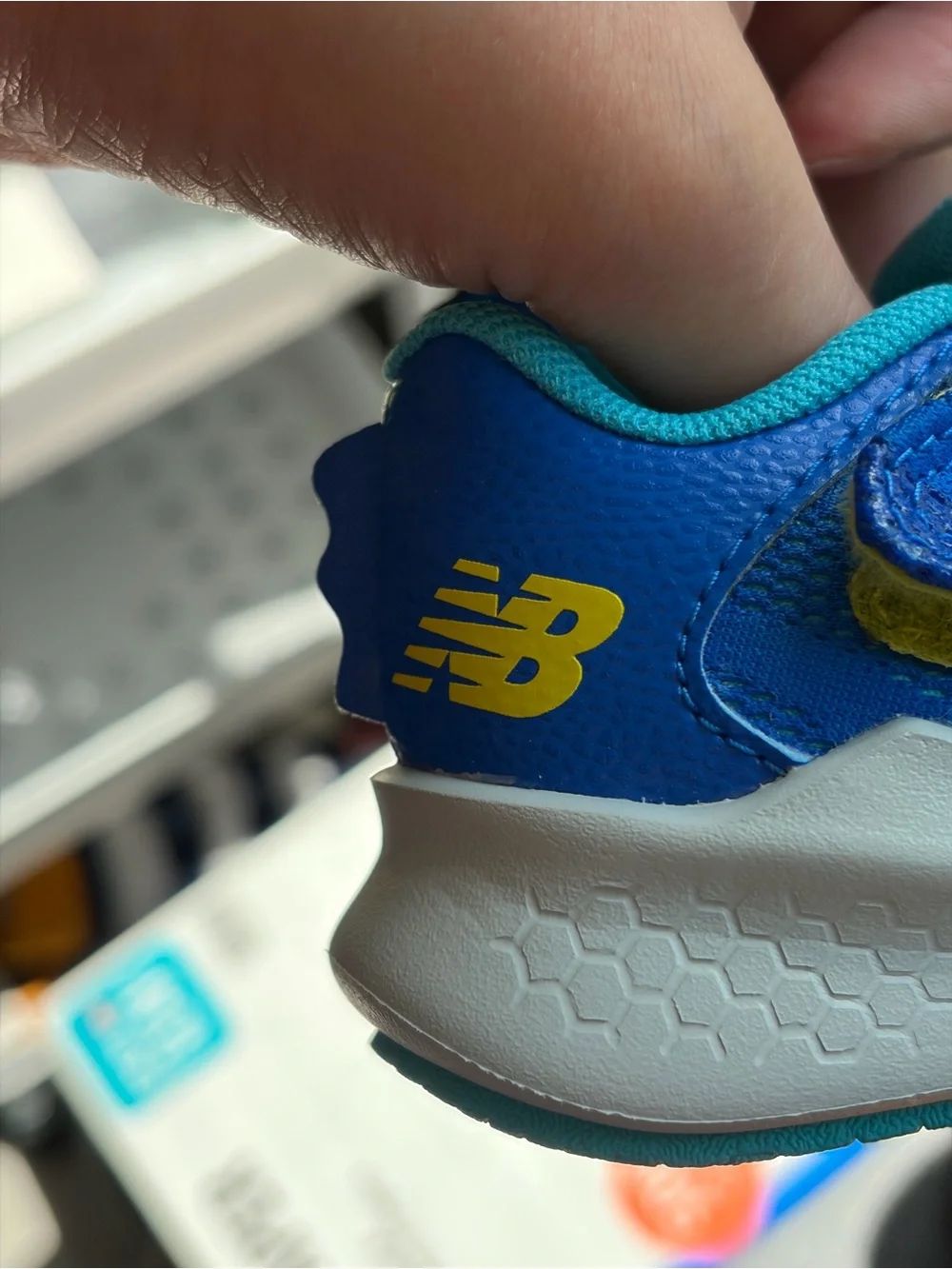 New Balance Blue and Yellow Kids' Sneakers